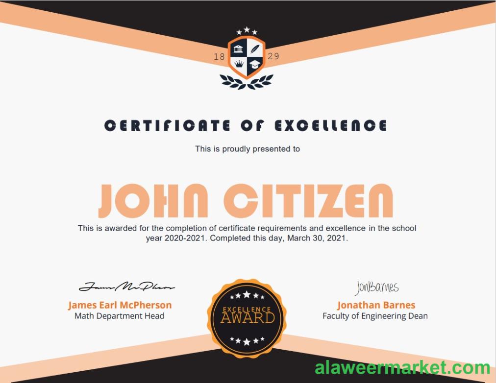 USA Academic Certificate